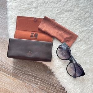 Hugo Boss Orange Round Cat Black Sunglasses